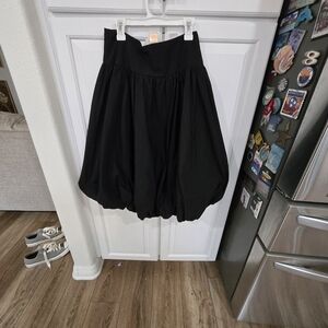 Elegant Black Women's Bubble Skirt